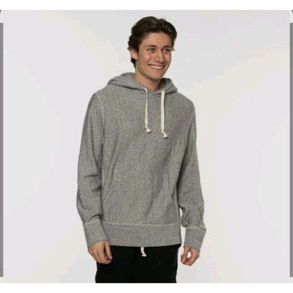 Todd Snyder x Champion Waffle Hoodie Small Grayish/ Green Sweatshirt @H4